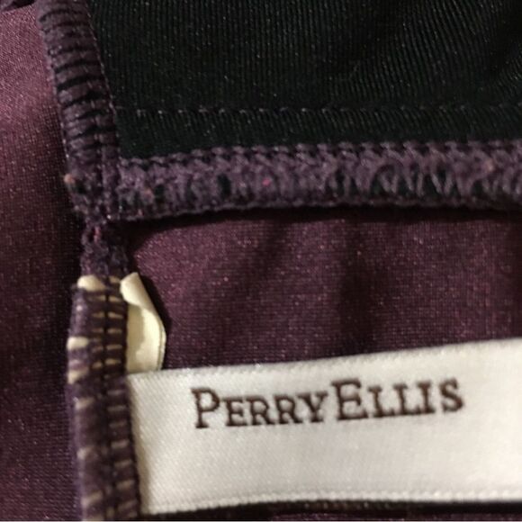 Perry Ellis Burgandy Tankini Size M/L - Picture 9 of 9